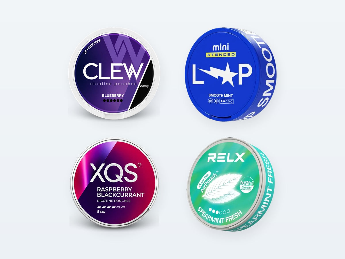 Nicotine pouches: CLEW, Loop, XQS, RELX