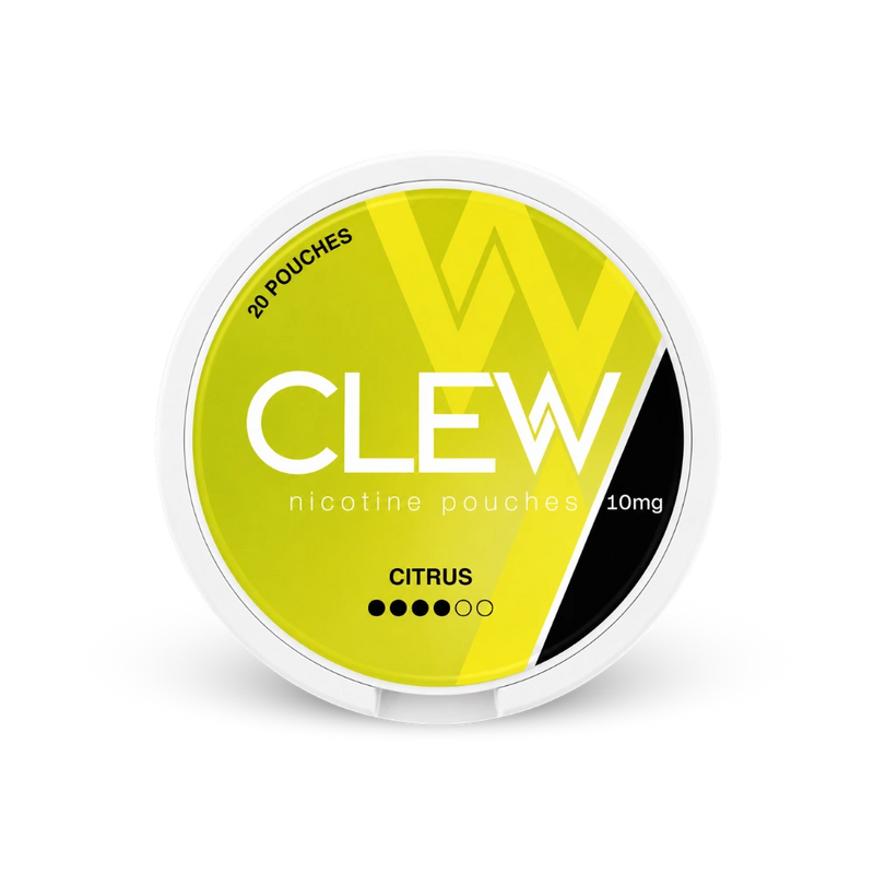 CLEW Citrus 10mg – κουτί με σακουλάκια νικοτίνης