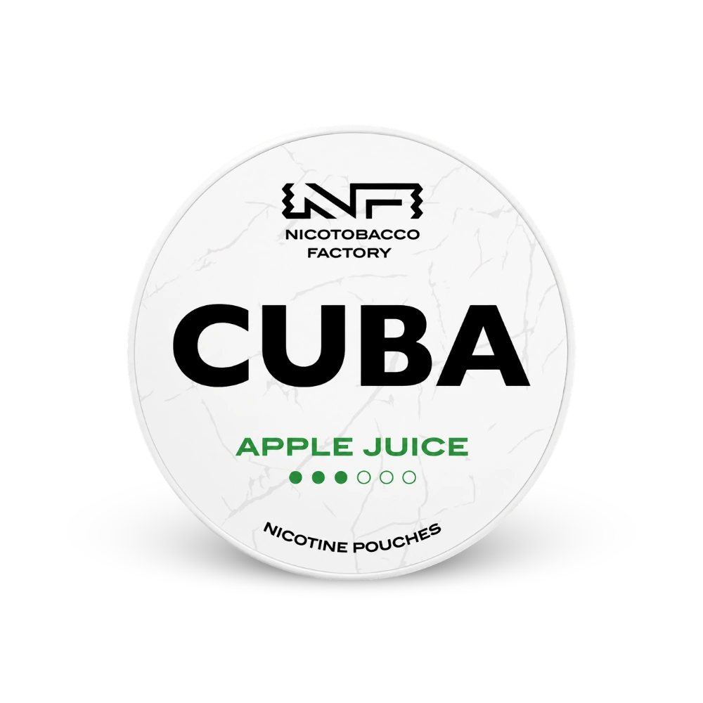 CUBA White Apple Juice – κουτί σακουλάκια νικοτίνης