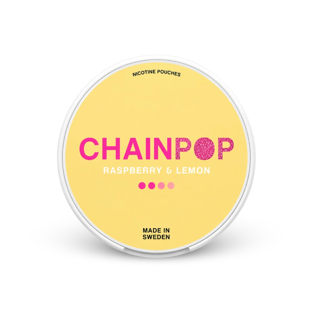 Chainpop Raspberry Lemon – κουτί με σακουλάκια νικοτίνης