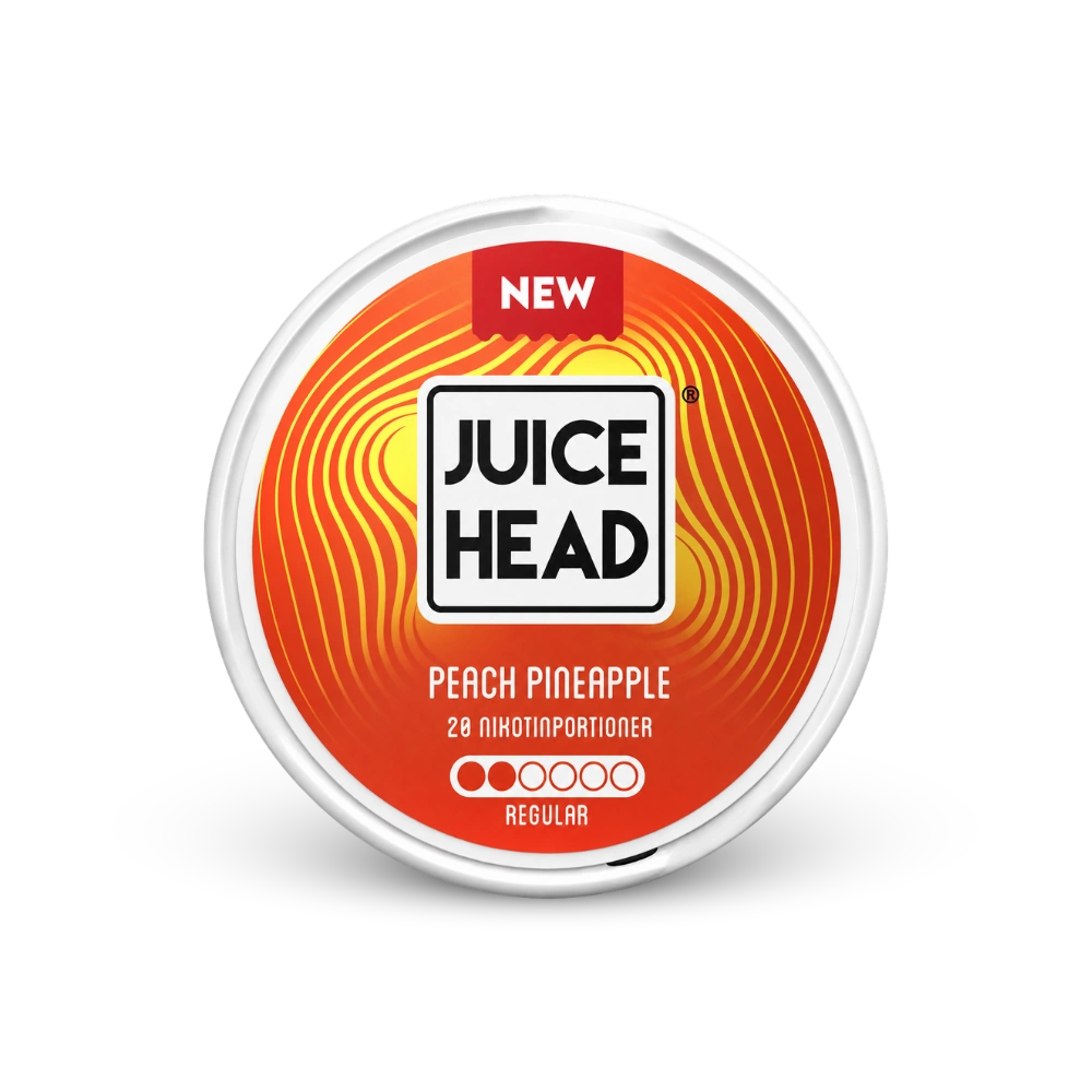 Juice Head Ροδάκινο Ανανάς Regular – κουτί με σακουλάκια νικοτίνης