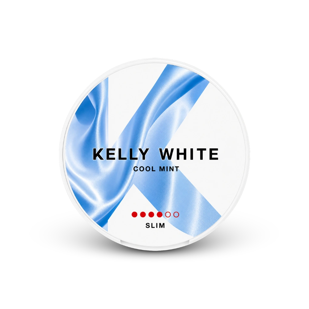 Kelly White Cool Mint Slim Strong – κουτί με σακουλάκια νικοτίνης