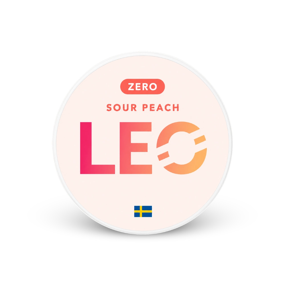 LEO Sour Peach Zero – κουτάκι με σακουλάκια νικοτίνης