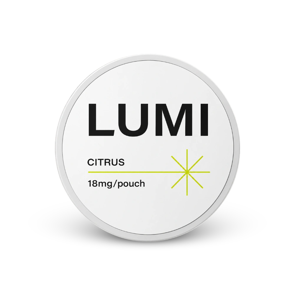 LUMI Citrus 18mg – κουτί με σακουλάκια νικοτίνης
