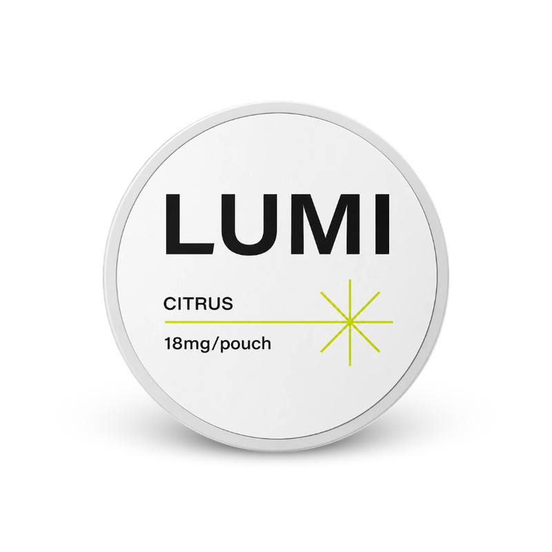 LUMI Citrus 18mg – κουτί με σακουλάκια νικοτίνης
