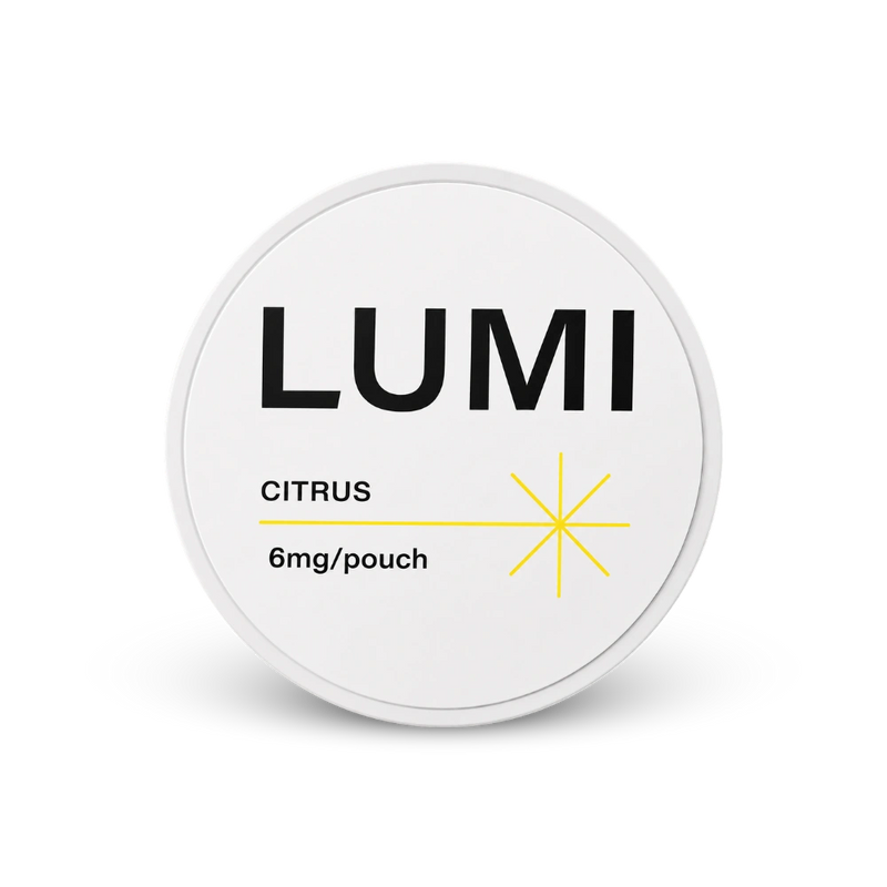 LUMI Citrus 6mg – κουτί με σακουλάκια νικοτίνης