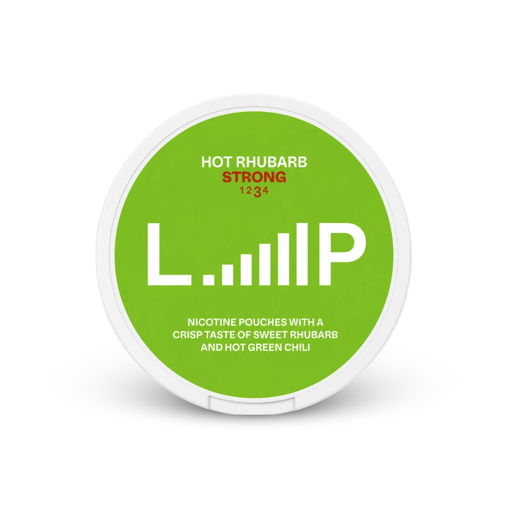 Loop Hot Rhubarb Strong – κουτί σακουλάκια νικοτίνης