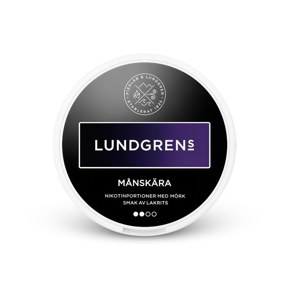 Lundgrens Månskära – κουτί με σακουλάκια νικοτίνης
