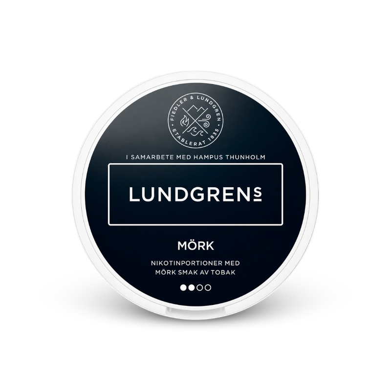 Lundgrens Mörk – κουτί με σακουλάκια νικοτίνης