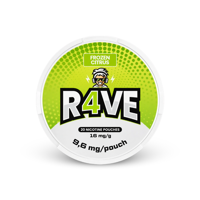 RAVE Frozen Citrus 16mg – κουτί σακουλακίων νικοτίνης