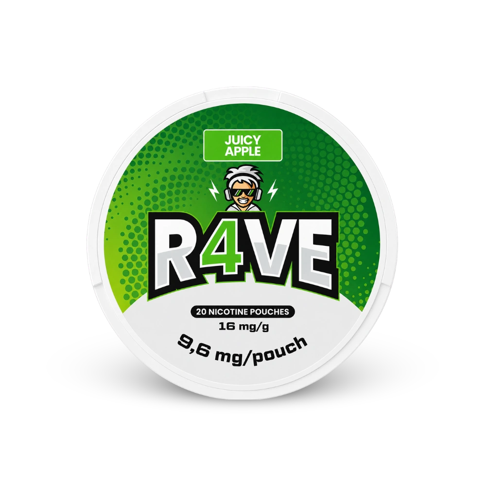 RAVE Juicy Apple 32.5mg – κουτί σακουλακίων νικοτίνης