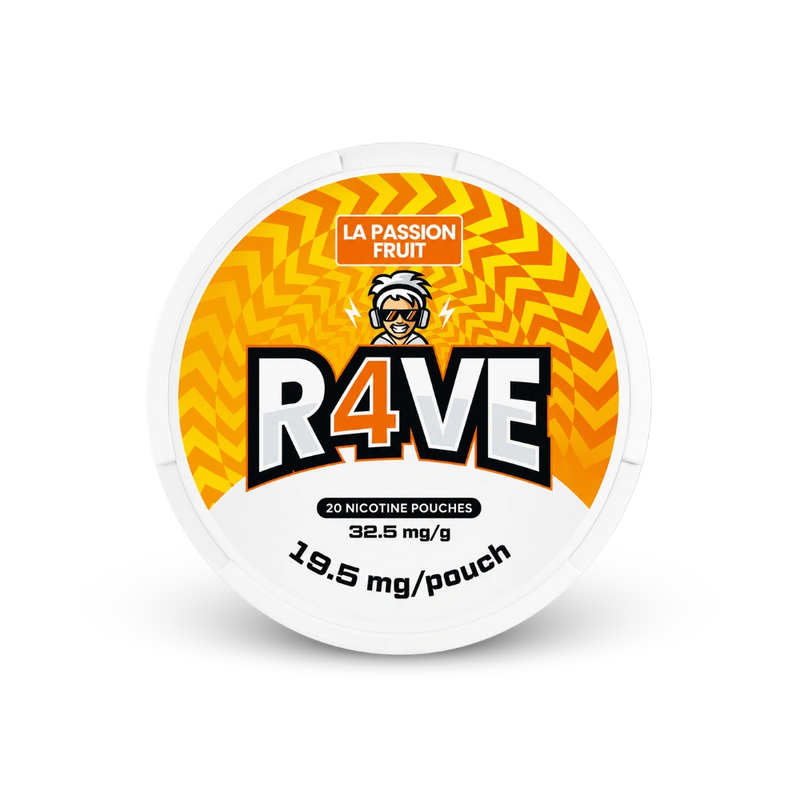 RAVE La Passion Fruit 32.5mg – κουτί σακουλάκια νικοτίνης