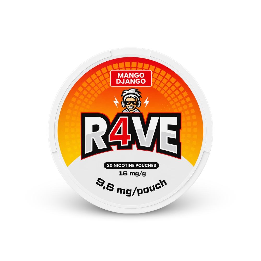 RAVE Mango Django 16MG – κουτί σακουλακίων νικοτίνης