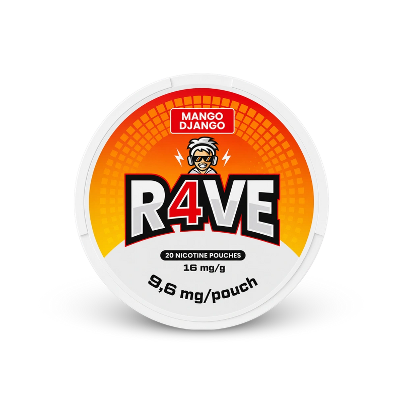 RAVE Mango Django 16MG – κουτί σακουλακίων νικοτίνης