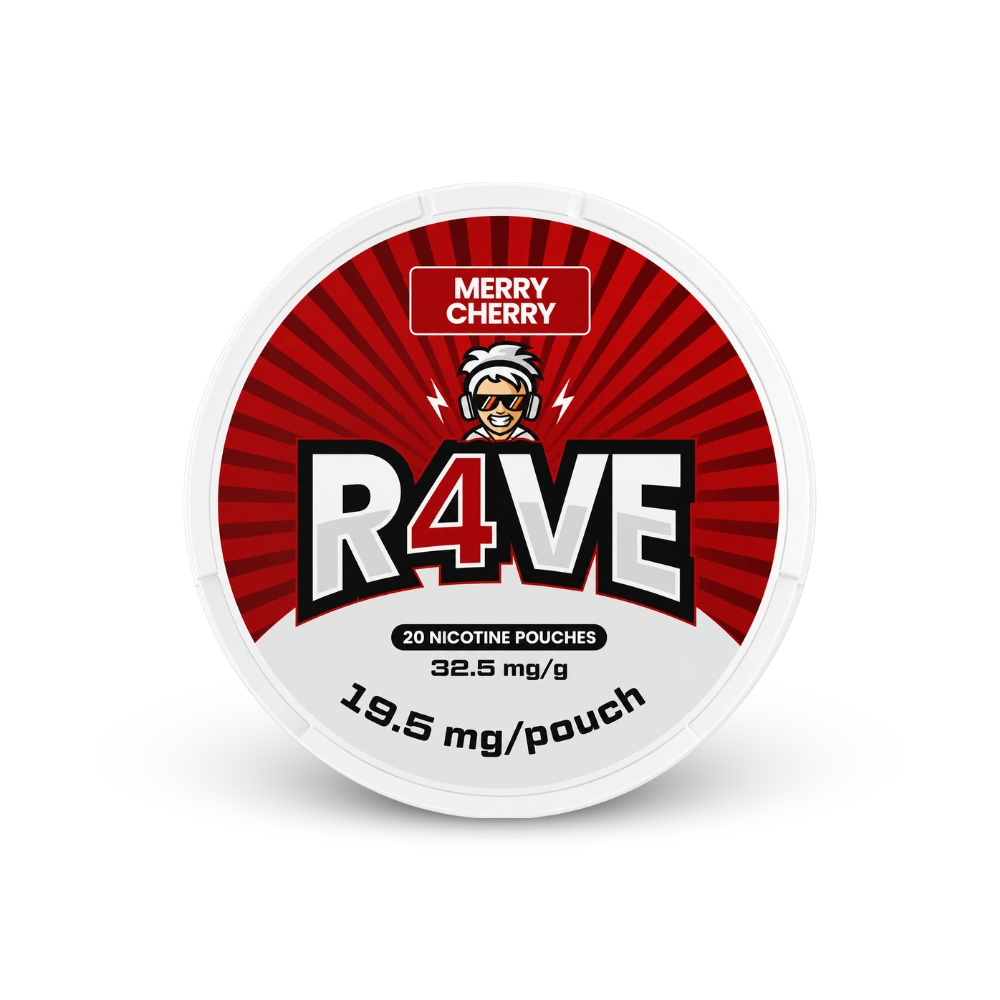 RAVE Merry Cherry 32,5mg – κουτί σακουλάκια νικοτίνης