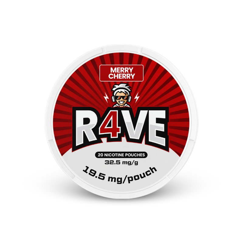 RAVE Merry Cherry 32,5mg – κουτί σακουλάκια νικοτίνης