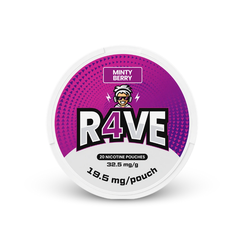 RAVE Minty Berry 32,5mg – κουτί σακουλακίων νικοτίνης