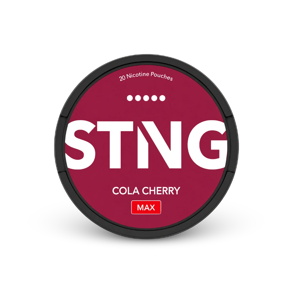 STNG Cola Cherry MAX – κουτί με σακουλάκια νικοτίνης
