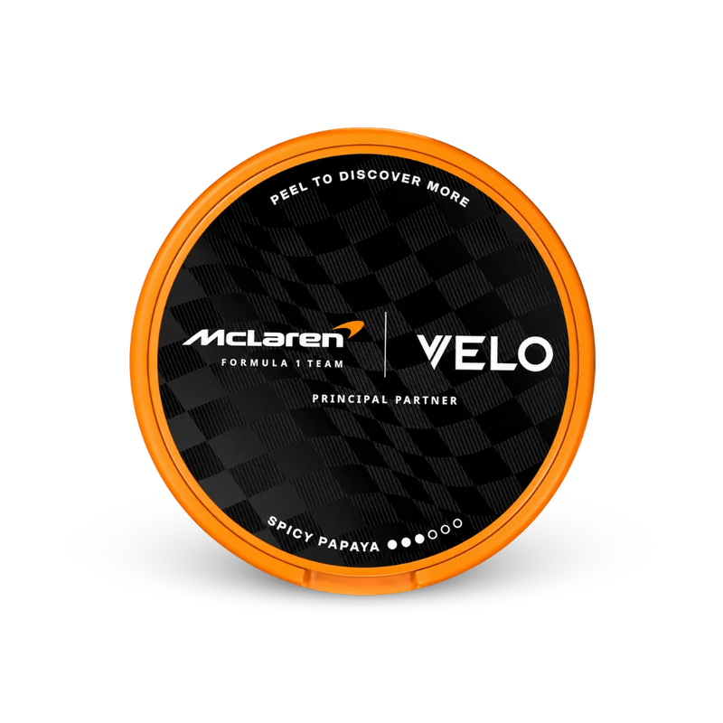 VELO McLaren Spicy Papaya Slim – κουτί σακουλακίων νικοτίνης