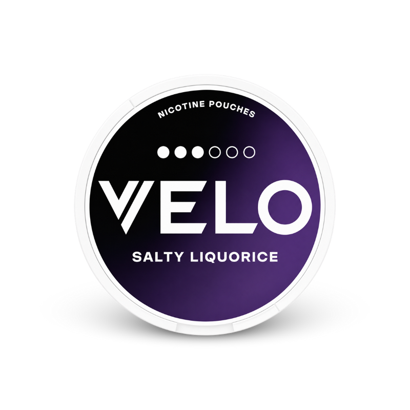 VELO Salty Liquorice – κουτάκι με σακουλάκια νικοτίνης