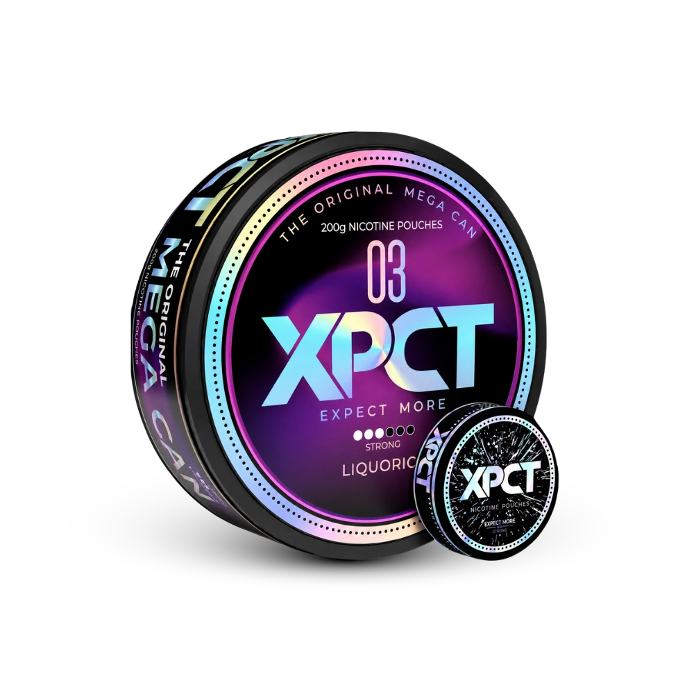 XPCT Black Mega Liquorice – κουτί σακουλακιών νικοτίνης