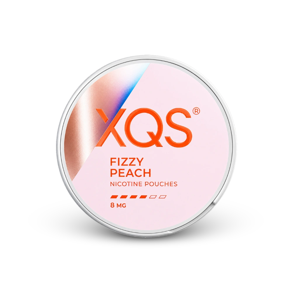 XQS Fizzy Peach Slim Strong – κουτί σακουλακιών νικοτίνης