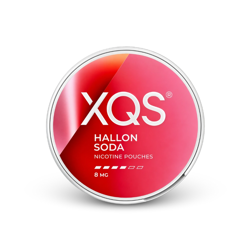 XQS Hallonsoda Strong – κουτί σακουλακιών νικοτίνης