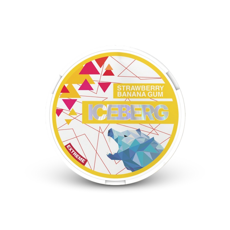 Τσίχλα Παγόβουνο Φράουλα Μπανάνα – κουτί σακουλακίων νικοτίνης