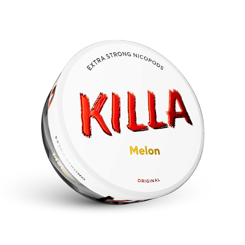 Killa Melon Extra Strong Nicotine Pouches Δόση με γεύση πεπονιού, Αυθεντική Μορφή