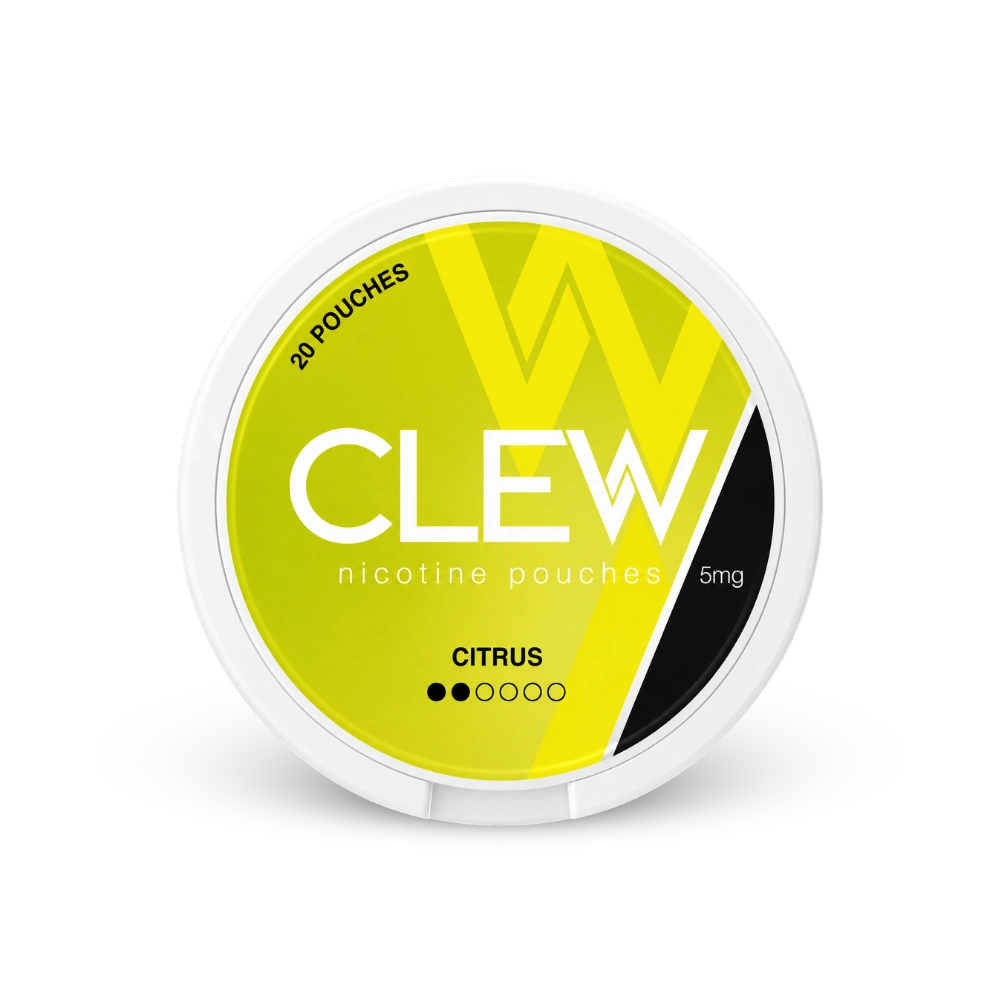 CLEW Citrus 5mg – κουτί με σακουλάκια νικοτίνης