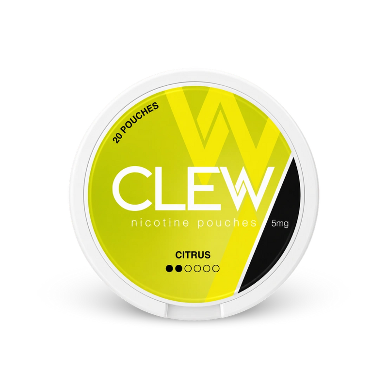 CLEW Citrus 5mg – κουτί με σακουλάκια νικοτίνης
