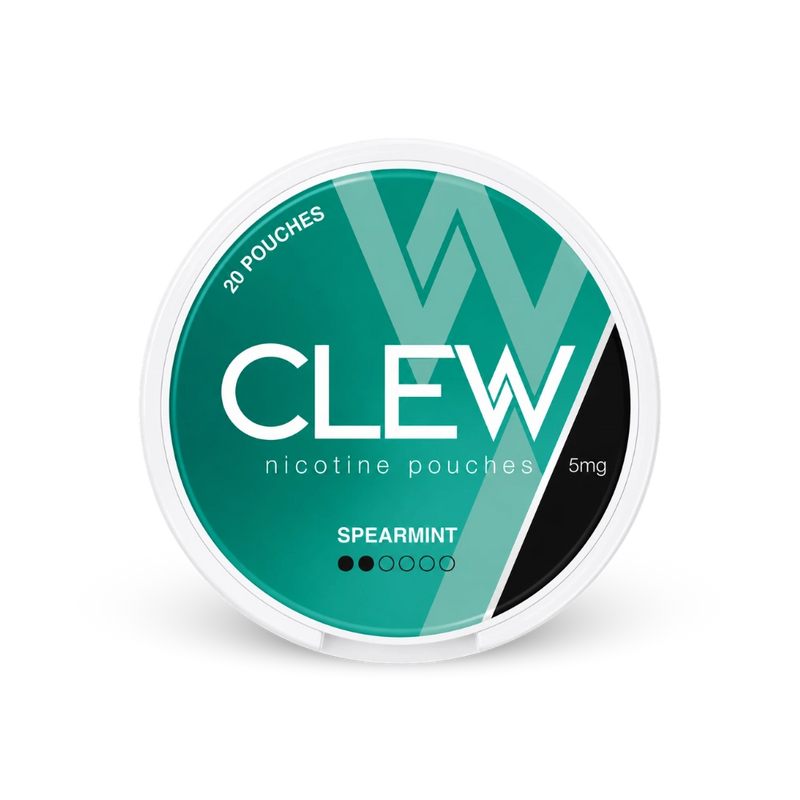 CLEW Spearmint 5mg – κουτί σακουλάκια νικοτίνης