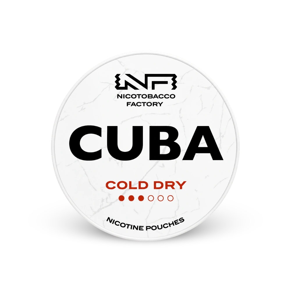CUBA White Cold Dry – κουτί με σακουλάκια νικοτίνης