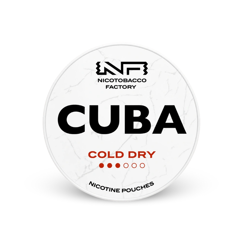 CUBA White Cold Dry – κουτί με σακουλάκια νικοτίνης