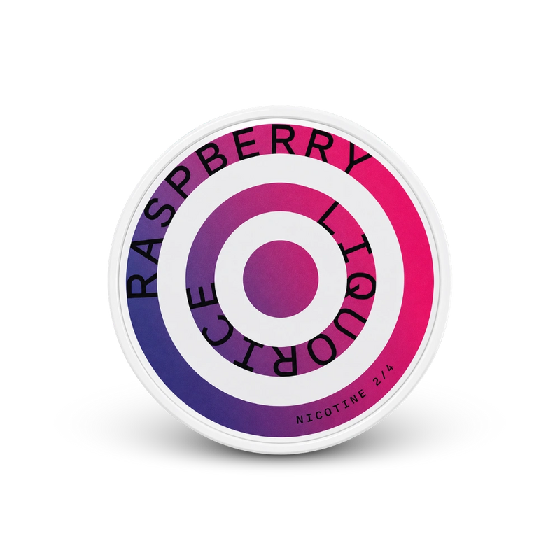 HELWIT Raspberry Liquorice Slim – κουτί σακουλακιών νικοτίνης