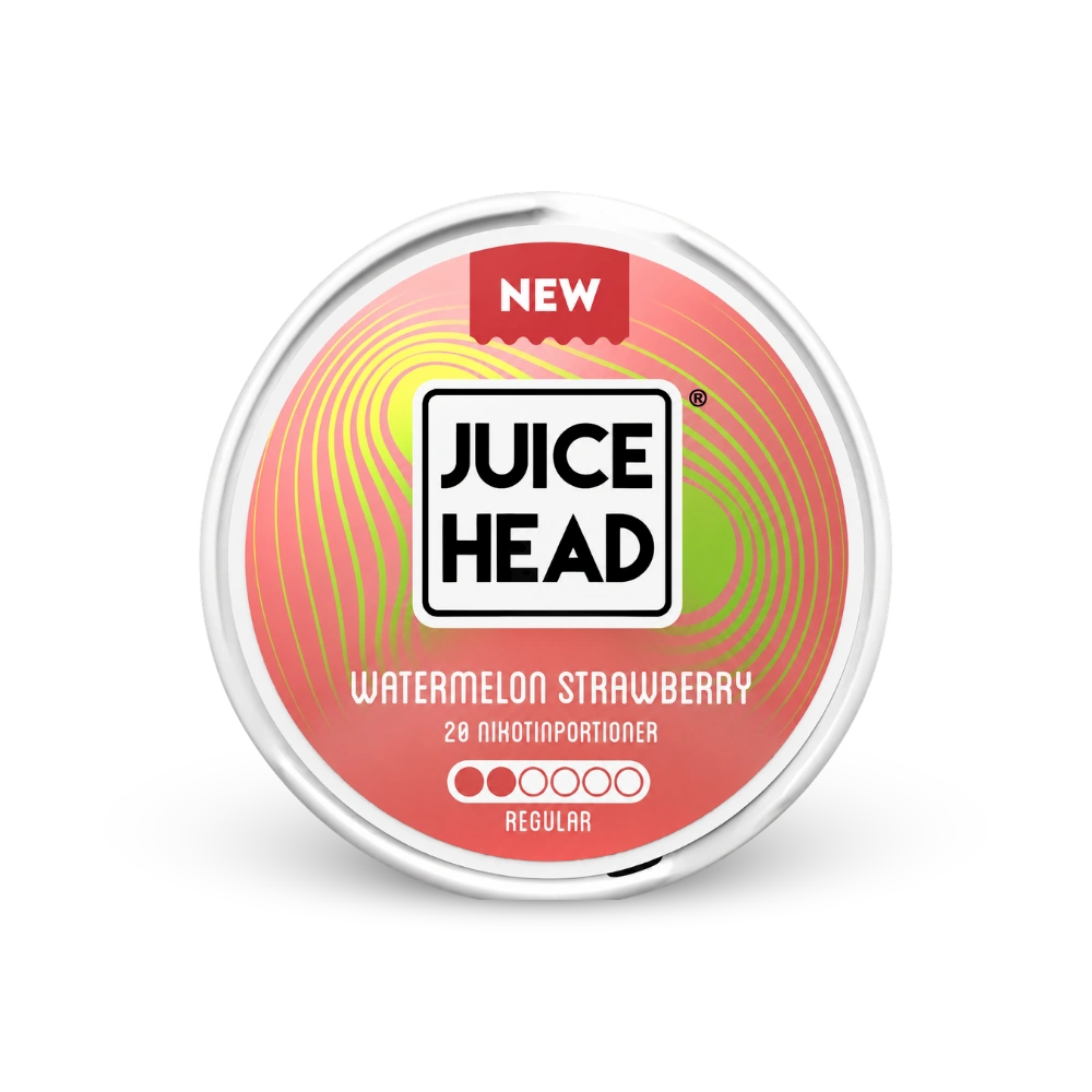 Juice Head Καρπούζι Φράουλα Κανονικό – κουτί σακουλάκια νικοτίνης