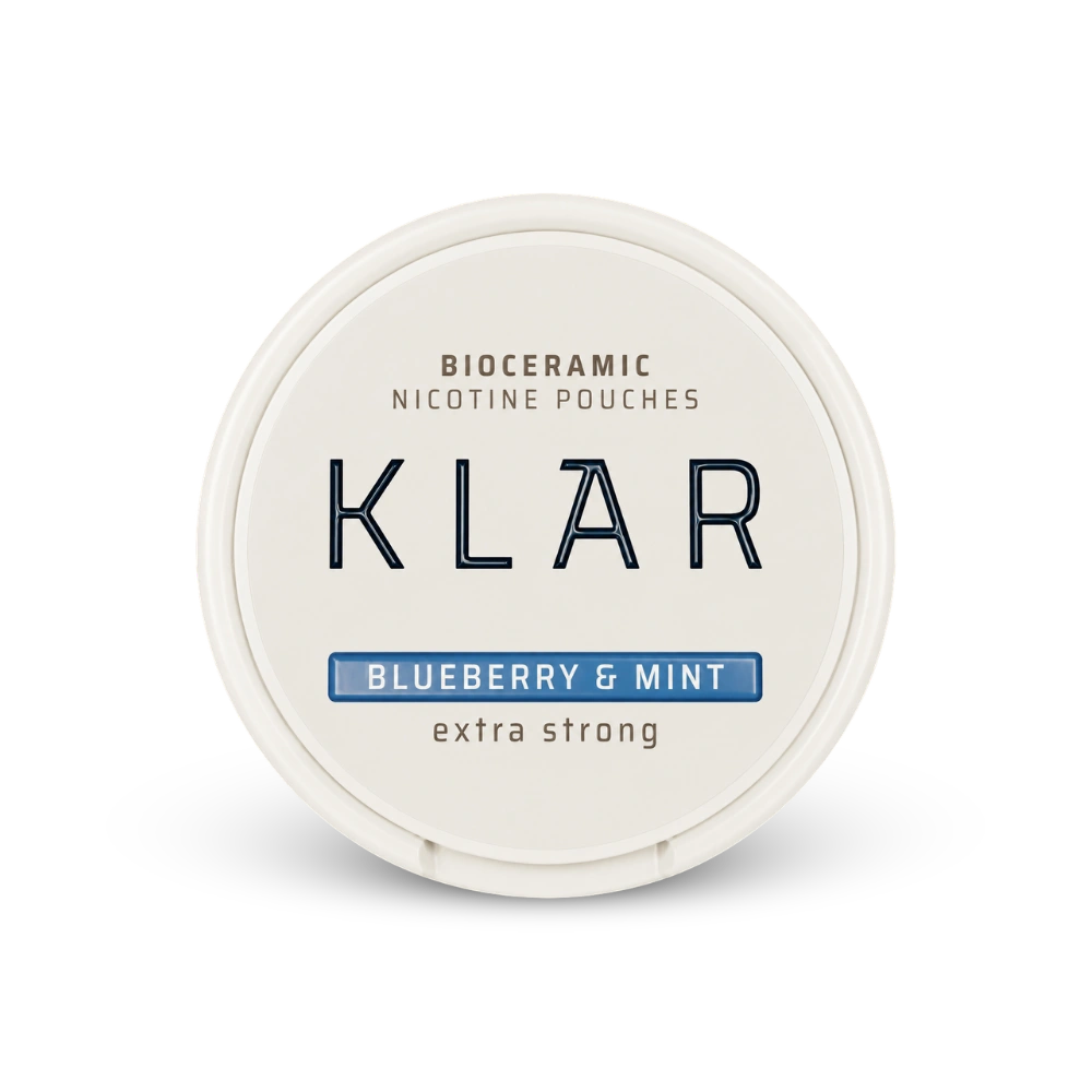 KLAR Blueberry Mint Extra Strong Slim – κουτί σακουλακιών νικοτίνης