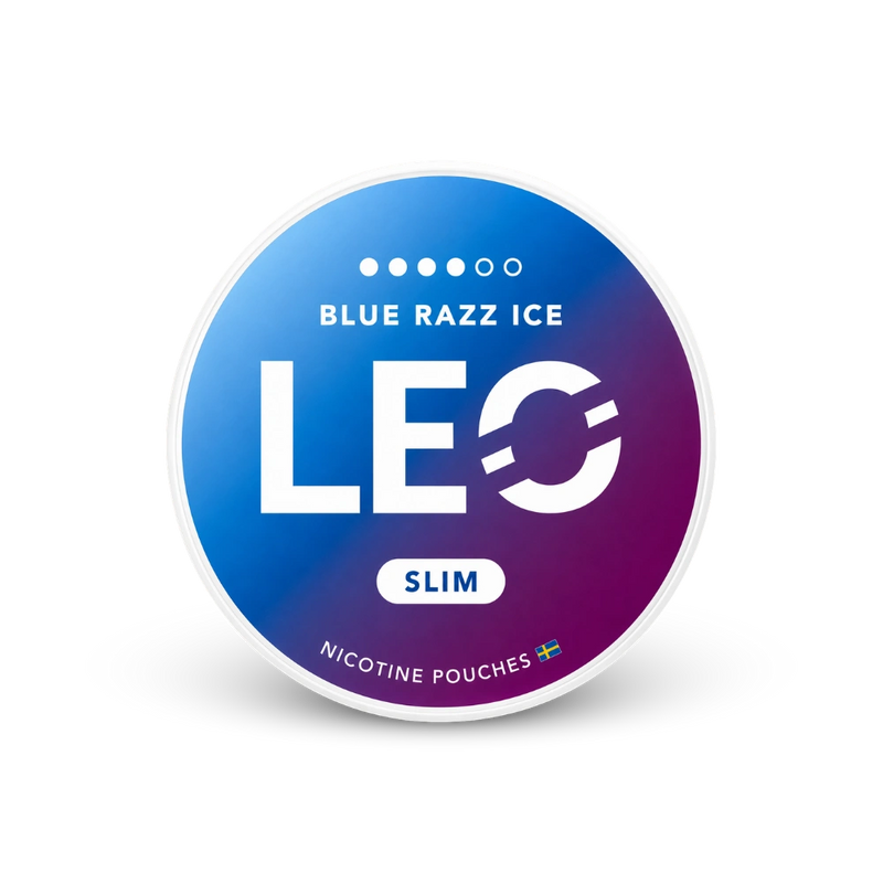LEO Blue Razz Ice Strong – κουτί σακουλακίων νικοτίνης