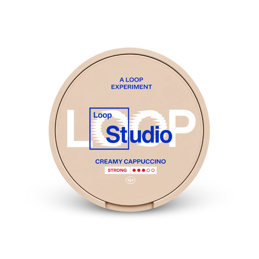 Loop Creamy Cappuccino Strong – κουτί σακουλακιών νικοτίνης