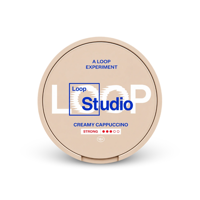 Loop Creamy Cappuccino Strong – κουτί σακουλακιών νικοτίνης