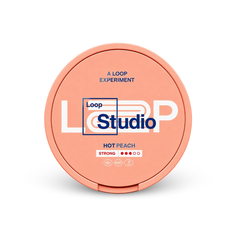 Loop Hot Peach Strong – κουτί σακουλακίων νικοτίνης