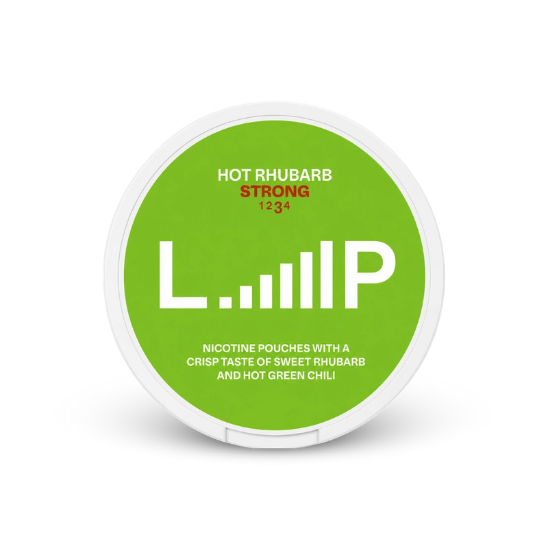 Loop Hot Rhubarb Strong – κουτί σακουλάκια νικοτίνης