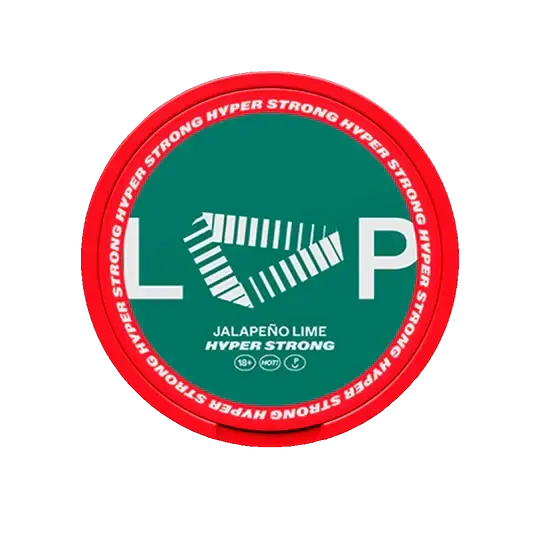 Loop Jalapeno Lime Hyper Strong σακουλάκια νικοτίνης δόση με κόκκινο καπάκι και πράσινο σχεδιασμό