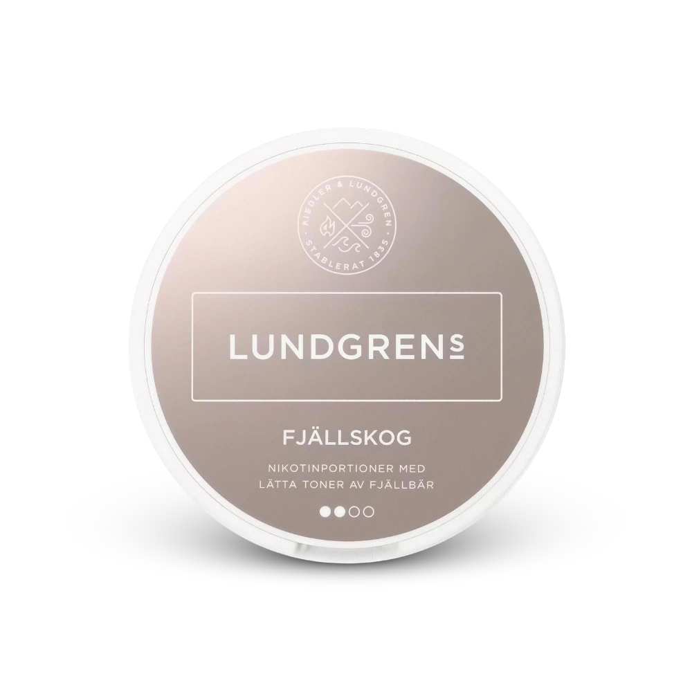 Lundgrens Fjällskog – κουτί με σακουλάκια νικοτίνης