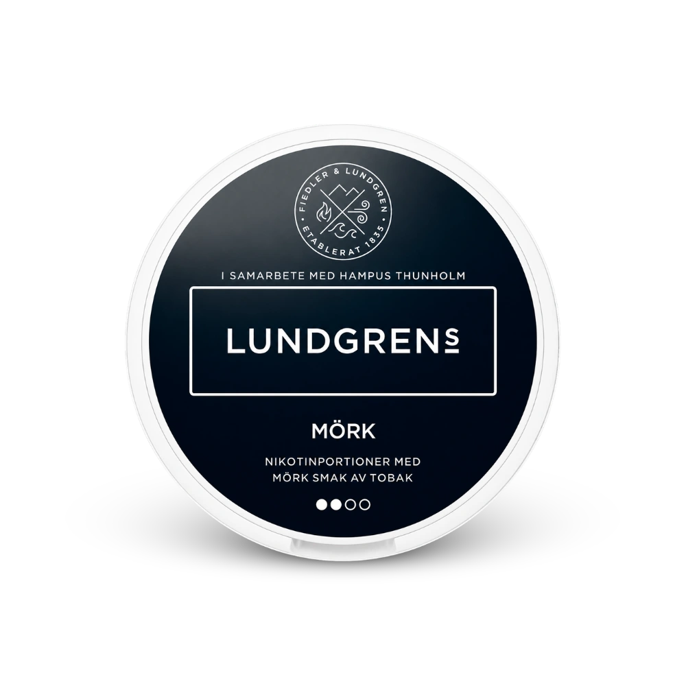 Lundgrens Mörk – κουτί με σακουλάκια νικοτίνης