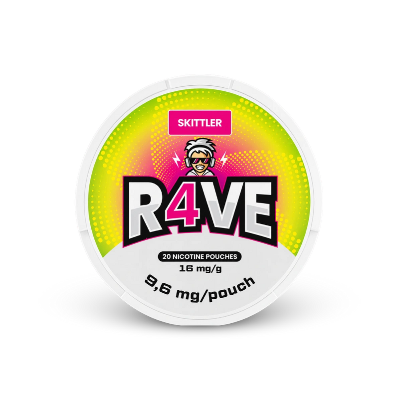 RAVE Skittler 16mg – κουτί με σακουλάκια νικοτίνης