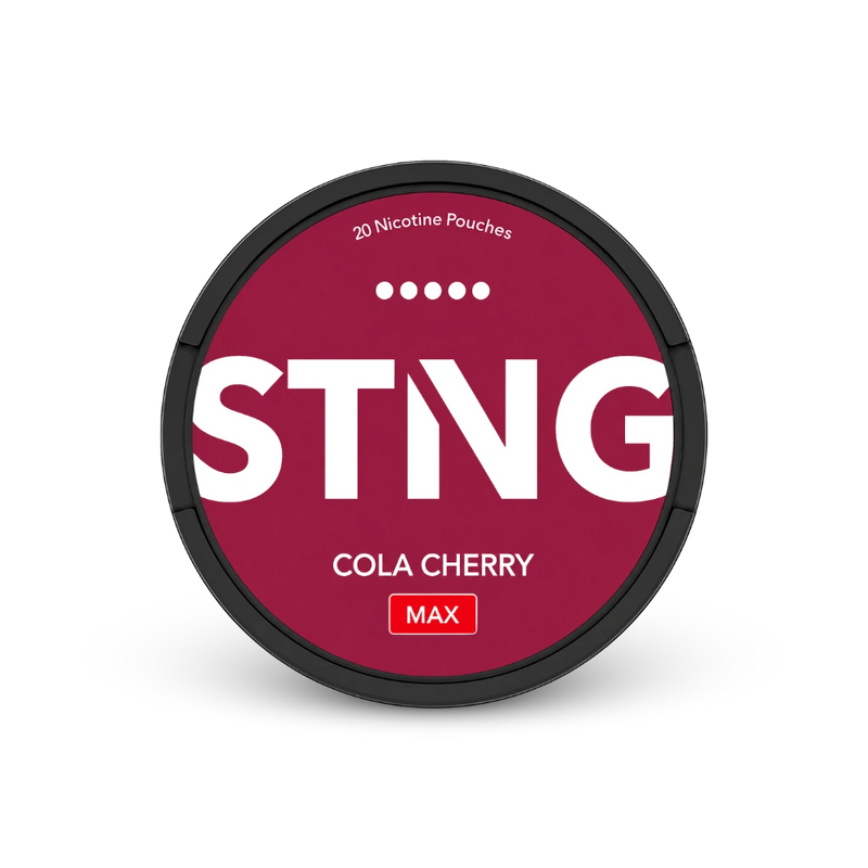 STNG Cola Cherry MAX – κουτί με σακουλάκια νικοτίνης