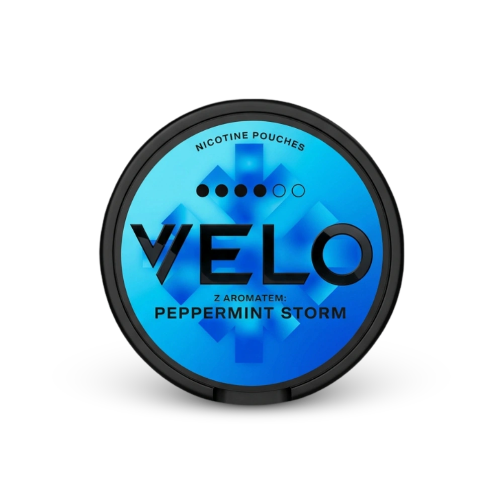 VELO Peppermint Storm – κουτί σακουλακίων νικοτίνης