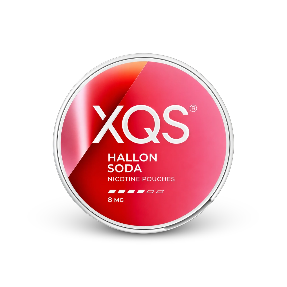 XQS Hallonsoda Strong – κουτί σακουλακιών νικοτίνης