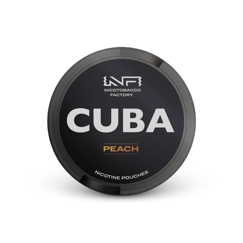 Cuba Black Peach – κουτί με σακουλάκια νικοτίνης